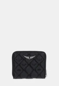 ZADIG&VOLTAIRE portofel de piele culoarea negru, LWSG03698 imagine