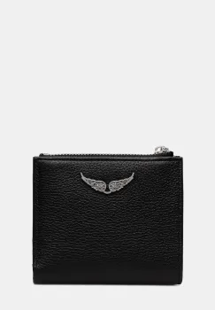 ZADIG&VOLTAIRE portofel de piele culoarea negru, LWSG03725 imagine