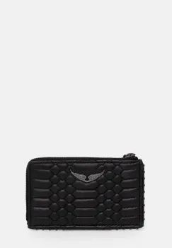 ZADIG&VOLTAIRE portofel de piele femei, culoarea negru, LWSG00060 imagine