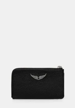 ZADIG&VOLTAIRE portofel de piele femei, culoarea verde, LWSG00011 imagine