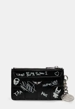 ZADIG&VOLTAIRE portofel femei, culoarea negru, LWSG03654 imagine