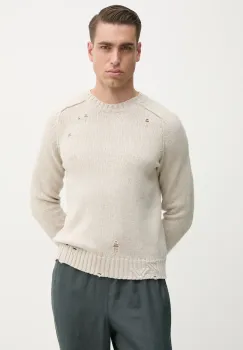 ZADIG&VOLTAIRE pulover de lana barbati, culoarea bej, KMSW01737 imagine