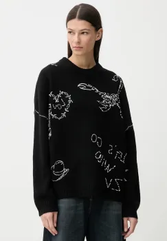 ZADIG&VOLTAIRE pulover de lana culoarea negru, KWSW02902 imagine