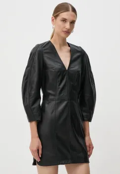 ZADIG&VOLTAIRE rochie culoarea negru, mini, evazati, RWDR00030 imagine