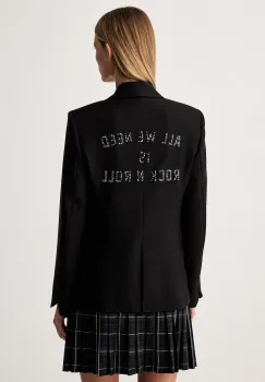 Zadig&Voltaire sacou cu un singur rand de nasturi pentru femei cu vascoza VAVY imagine