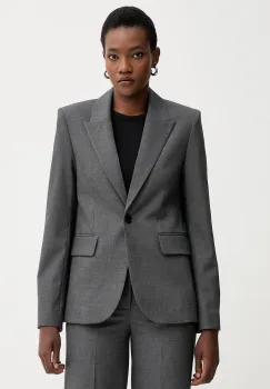 ZADIG&VOLTAIRE sacou culoarea gri, un singur rand de nasturi, melanj, WWBL01946 imagine