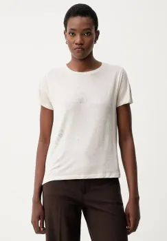 ZADIG&VOLTAIRE tricou din amestec de in culoarea bej, JWTS02818 imagine