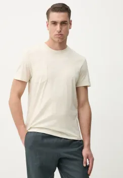 ZADIG&VOLTAIRE tricou din bumbac barbati, culoarea bej, uni, JMTS00623 imagine