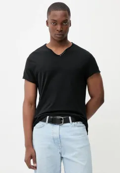 ZADIG&VOLTAIRE tricou din bumbac culoarea negru, uni, JMTN01631 imagine