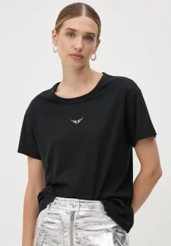 ZADIG&VOLTAIRE tricou femei, culoarea negru, JWTS01669 imagine