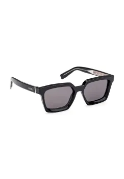 Zegna ochelari de soare barbati, culoarea negru, EZ0214_5401A imagine