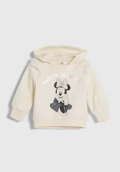 zippy bluza bebe culoarea bej, cu gluga, cu imprimeu imagine