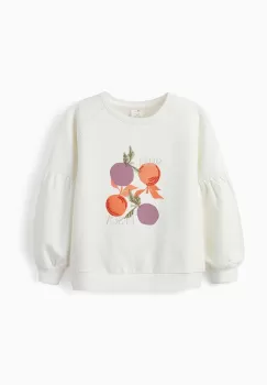 zippy bluza copii culoarea bej, cu imprimeu imagine