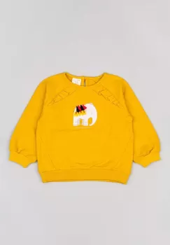 zippy bluza copii culoarea portocaliu, cu imprimeu imagine
