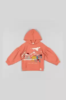 zippy bluza copii culoarea roz, cu imprimeu imagine