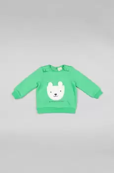 zippy bluza copii culoarea verde, cu imprimeu imagine