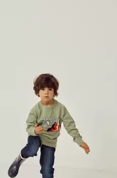 zippy bluza copii culoarea verde, modelator imagine