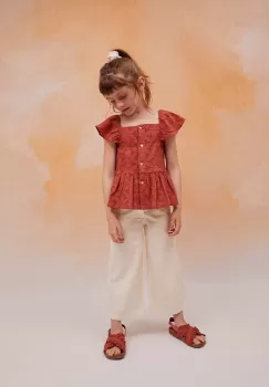 zippy bluza de bumbac pentru copii culoarea bordo, modelator imagine