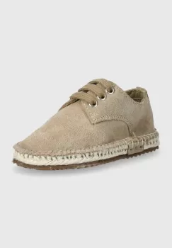 zippy pantofi din piele intoarsa pentru copii culoarea bej imagine