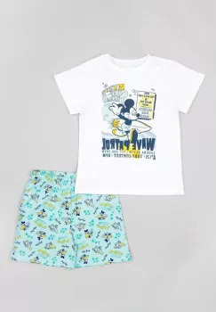zippy pijamale de bumbac pentru copii x Disney culoarea turcoaz, modelator imagine