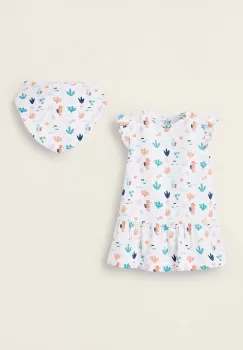 zippy rochie din bumbac pentru bebelusi culoarea alb, mini, drept imagine