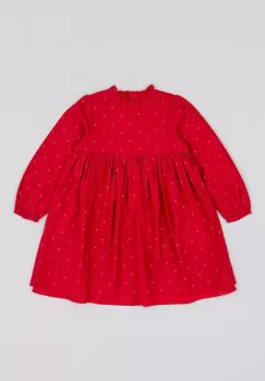 zippy rochie din bumbac pentru copii culoarea rosu, mini, evazati imagine