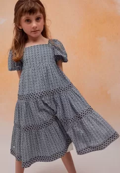 zippy rochie din bumbac pentru copii midi, evazati imagine