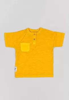 zippy tricou de bumbac pentru copii culoarea portocaliu, neted imagine