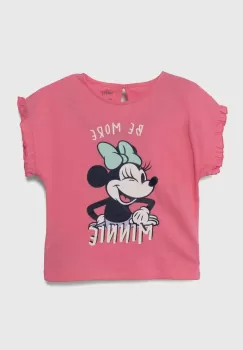zippy tricou de bumbac pentru copii culoarea roz imagine