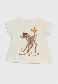 zippy tricou din bumbac pentru bebelusi x Disney culoarea bej imagine