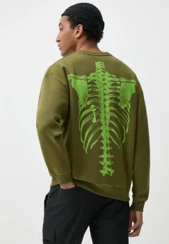 Zoo York bluza barbati, culoarea verde, cu imprimeu, 60200005 imagine