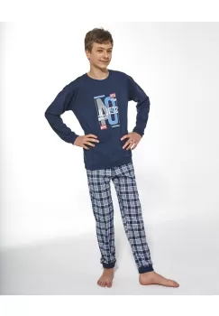 Pijama adolescenti, marimi 164-188 cm, 100% bumbac, Cornette B967-038 imagine