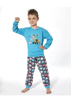 Pijama baieti 1-8 ani, 100% bumbac, Cornette B593-106 imagine