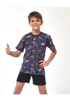 Pijama baieti 9-14 ani, 100% bumbac, Cornette B335-86 imagine