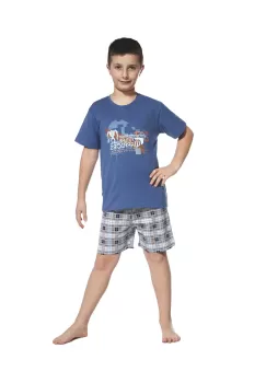 Pijama baieti 9-14 ani, 100% bumbac, Cornette B790-058 imagine