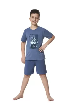 Pijama baieti 9-14 ani, bumbac, Cornette B790-057 imagine