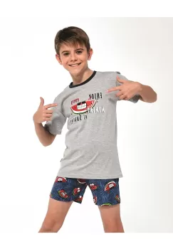 Pijama baieti 9-14 ani, bumbac, Cornette B790-083 imagine