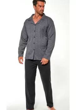 Pijama barbati, camasa cu nasturi, Cornette M114-049, marimi M-5XL imagine