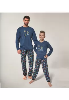 Pijama barbati, colectia tata-fiu, Cornette M115-158 imagine