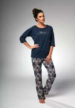 Pijama dama, 100% bumbac, Cornette W144-175 imagine