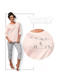 Pijama dama, 100% bumbac, Cornette W157-166 imagine