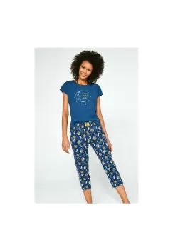 Pijama dama, 100% bumbac, Cornette W498-197 I love you to the moon and back imagine