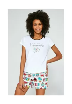 Pijama dama, 100% bumbac, Cornette W521-191 Shine like a diamond imagine