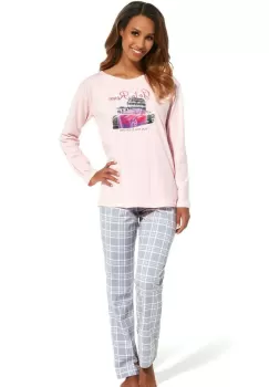 Pijama dama, 100% bumbac, Cornette W655-126 imagine