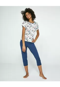 Pijama dama, 100% bumbac, marimi pana la 5XL, Cornette W372-201 imagine