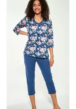 Pijama dama 3/4, 100% bumbac, Cornette W481-289 Karen imagine