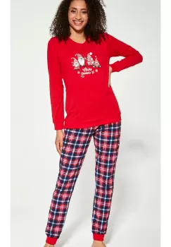 Pijama dama model Craciun, colectia familie, Cornette W671-279 Gnomes imagine