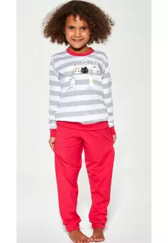Pijama fete 1-8 ani, 100% bumbac - Cornette G474-149 Hello imagine