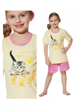 Pijama fete 1-8 ani, 100% bumbac, Cornette G787-049 imagine