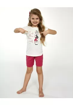 Pijama fete 1-8 ani, 100% bumbac, Cornette G787-082 Be wild and free imagine